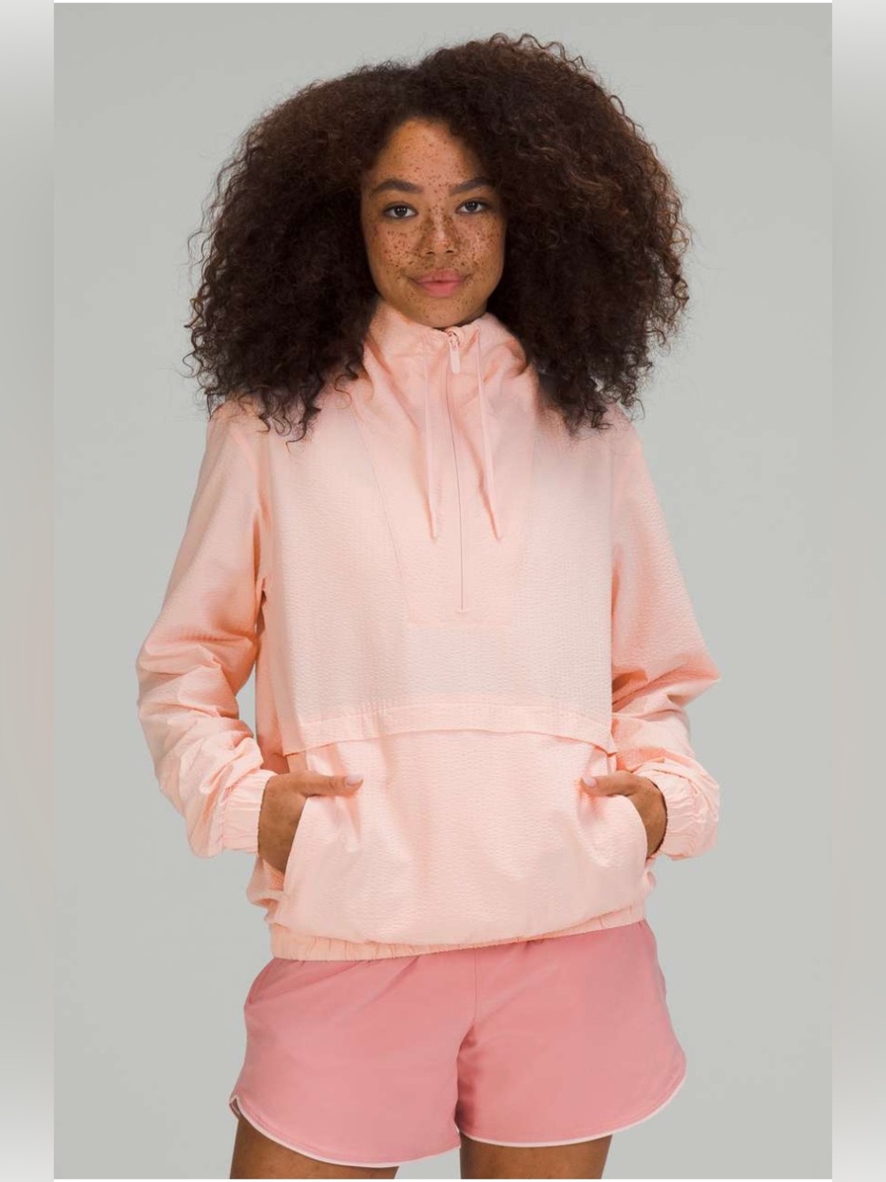 Lululemon Pack Light Half-Zip Pullover in Pink Mist Size 6
